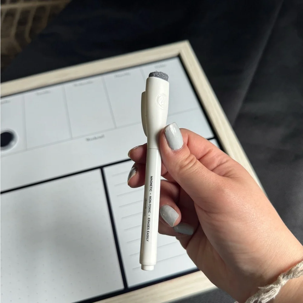 White and Black Weekly Planner Board